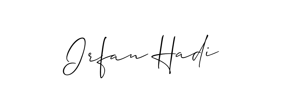 Best and Professional Signature Style for Irfan Hadi. Allison_Script Best Signature Style Collection. Irfan Hadi signature style 2 images and pictures png