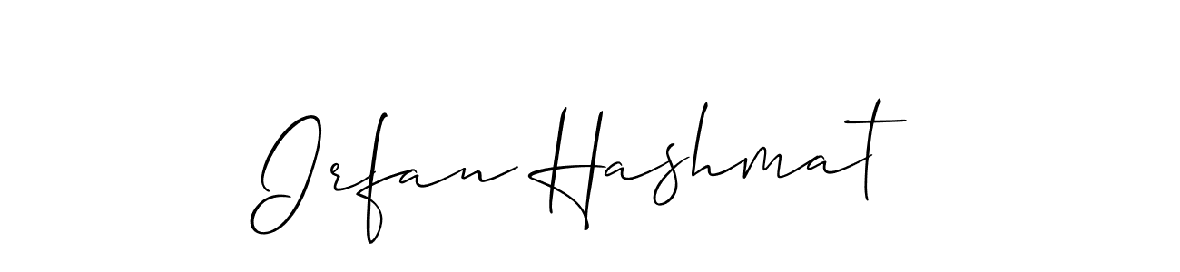How to make Irfan Hashmat signature? Allison_Script is a professional autograph style. Create handwritten signature for Irfan Hashmat name. Irfan Hashmat signature style 2 images and pictures png