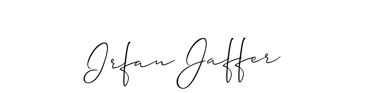 Similarly Allison_Script is the best handwritten signature design. Signature creator online .You can use it as an online autograph creator for name Irfan Jaffer. Irfan Jaffer signature style 2 images and pictures png