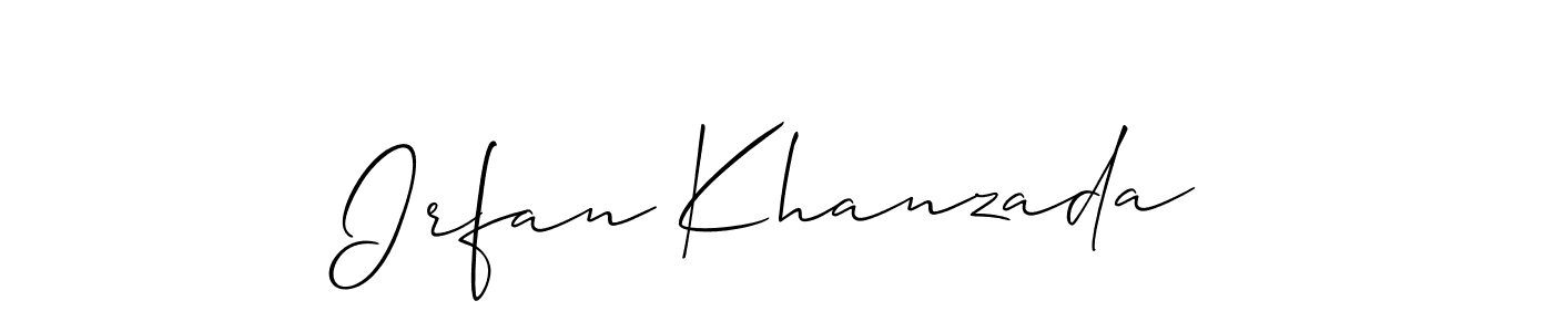 Best and Professional Signature Style for Irfan Khanzada. Allison_Script Best Signature Style Collection. Irfan Khanzada signature style 2 images and pictures png