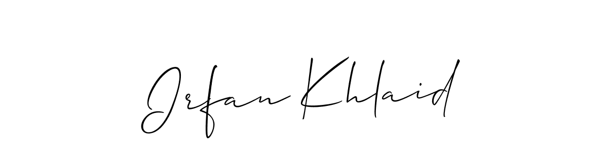 You can use this online signature creator to create a handwritten signature for the name Irfan Khlaid. This is the best online autograph maker. Irfan Khlaid signature style 2 images and pictures png