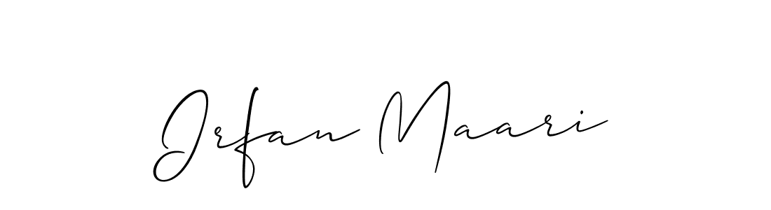 Design your own signature with our free online signature maker. With this signature software, you can create a handwritten (Allison_Script) signature for name Irfan Maari. Irfan Maari signature style 2 images and pictures png