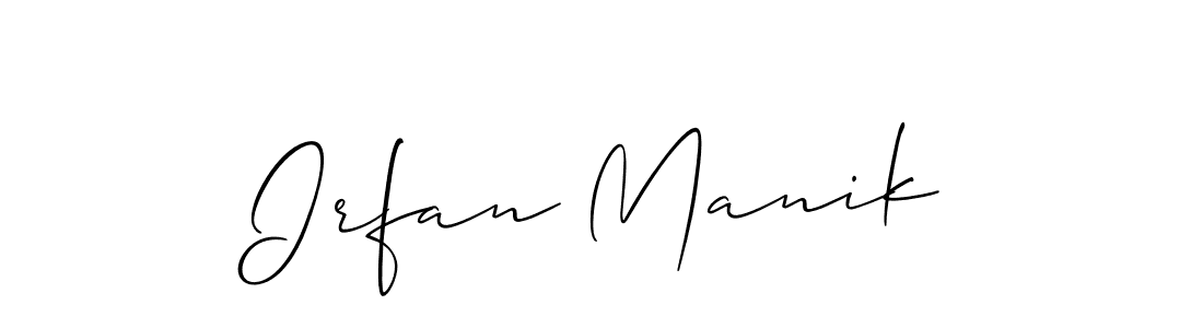 Also You can easily find your signature by using the search form. We will create Irfan Manik name handwritten signature images for you free of cost using Allison_Script sign style. Irfan Manik signature style 2 images and pictures png