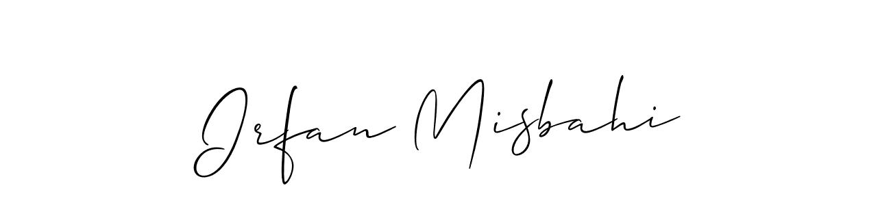 Create a beautiful signature design for name Irfan Misbahi. With this signature (Allison_Script) fonts, you can make a handwritten signature for free. Irfan Misbahi signature style 2 images and pictures png