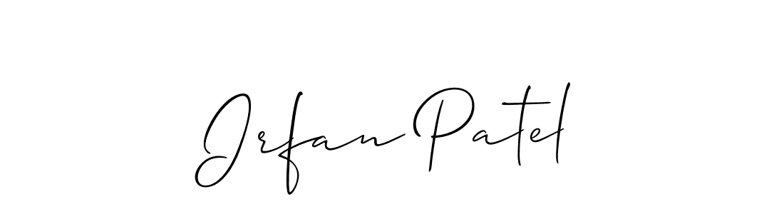 How to make Irfan Patel signature? Allison_Script is a professional autograph style. Create handwritten signature for Irfan Patel name. Irfan Patel signature style 2 images and pictures png