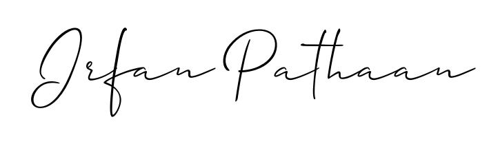 Use a signature maker to create a handwritten signature online. With this signature software, you can design (Allison_Script) your own signature for name Irfan Pathaan. Irfan Pathaan signature style 2 images and pictures png