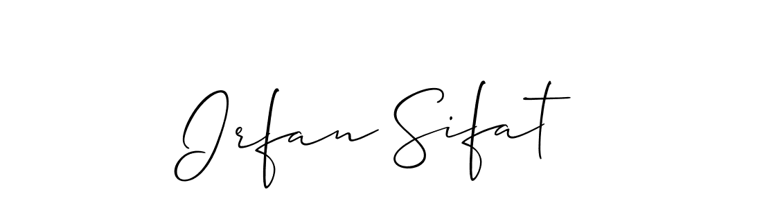 Make a beautiful signature design for name Irfan Sifat. Use this online signature maker to create a handwritten signature for free. Irfan Sifat signature style 2 images and pictures png