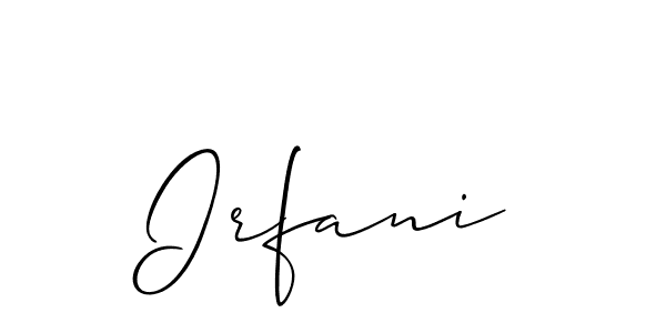 It looks lik you need a new signature style for name Irfani. Design unique handwritten (Allison_Script) signature with our free signature maker in just a few clicks. Irfani signature style 2 images and pictures png