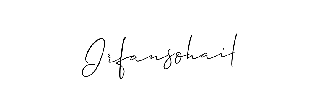This is the best signature style for the Irfansohail name. Also you like these signature font (Allison_Script). Mix name signature. Irfansohail signature style 2 images and pictures png
