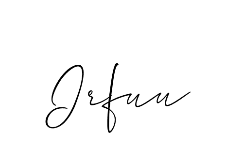 Also You can easily find your signature by using the search form. We will create Irfuu name handwritten signature images for you free of cost using Allison_Script sign style. Irfuu signature style 2 images and pictures png