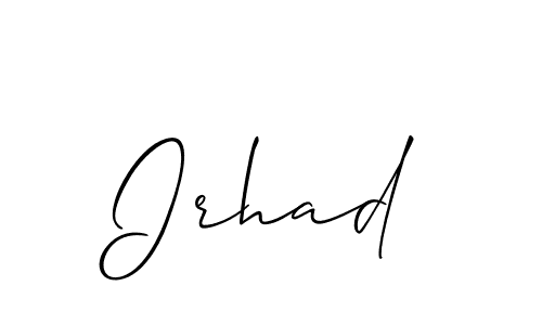 You can use this online signature creator to create a handwritten signature for the name Irhad. This is the best online autograph maker. Irhad signature style 2 images and pictures png