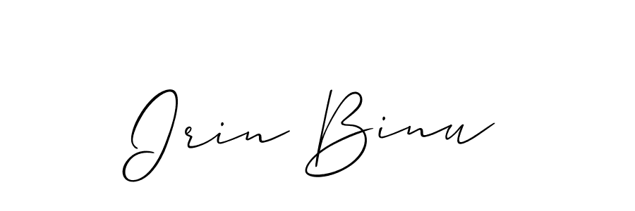 Here are the top 10 professional signature styles for the name Irin Binu. These are the best autograph styles you can use for your name. Irin Binu signature style 2 images and pictures png