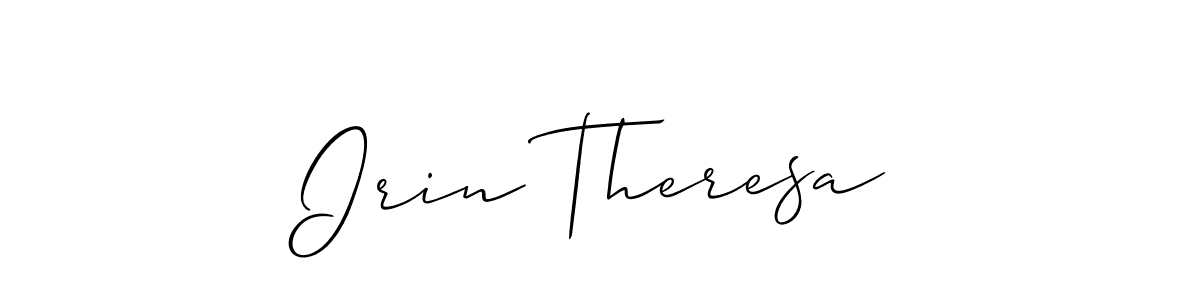 Also we have Irin Theresa name is the best signature style. Create professional handwritten signature collection using Allison_Script autograph style. Irin Theresa signature style 2 images and pictures png