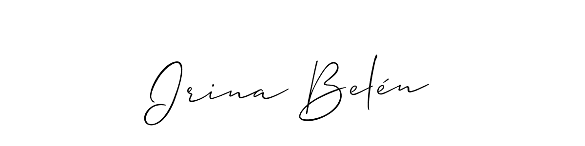 Best and Professional Signature Style for Irina Belén. Allison_Script Best Signature Style Collection. Irina Belén signature style 2 images and pictures png