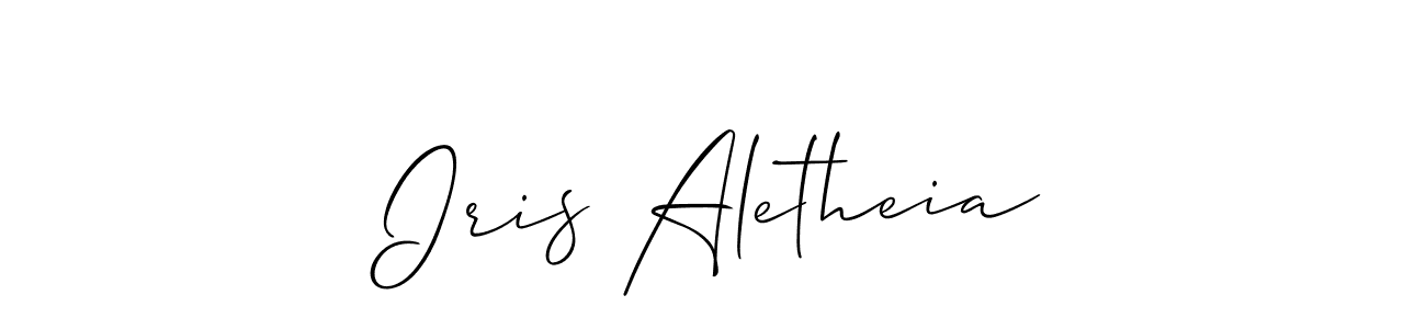 Once you've used our free online signature maker to create your best signature Allison_Script style, it's time to enjoy all of the benefits that Iris Aletheia name signing documents. Iris Aletheia signature style 2 images and pictures png