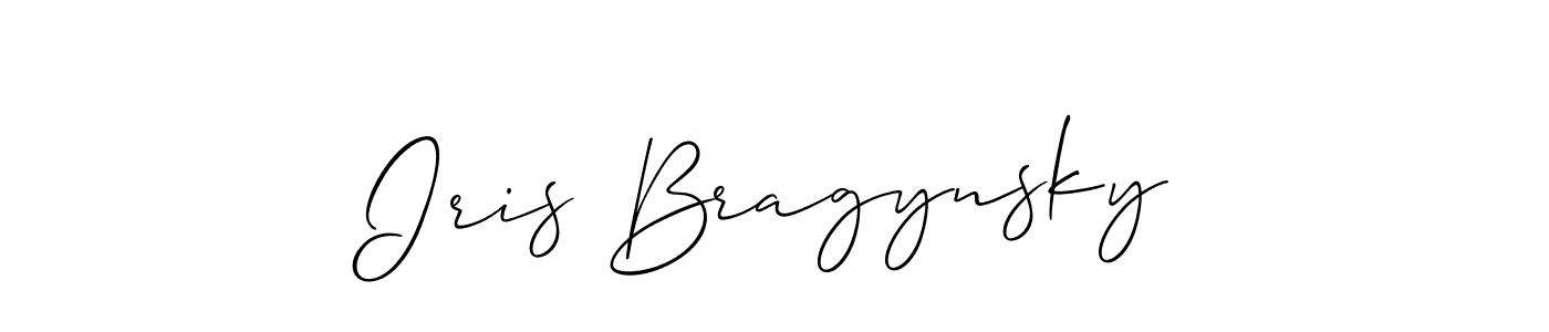 It looks lik you need a new signature style for name Iris Bragynsky. Design unique handwritten (Allison_Script) signature with our free signature maker in just a few clicks. Iris Bragynsky signature style 2 images and pictures png