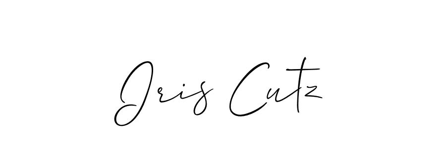 Best and Professional Signature Style for Iris Cutz. Allison_Script Best Signature Style Collection. Iris Cutz signature style 2 images and pictures png