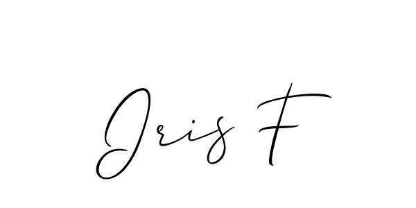 Best and Professional Signature Style for Iris F. Allison_Script Best Signature Style Collection. Iris F signature style 2 images and pictures png