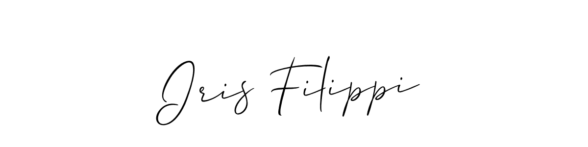 Design your own signature with our free online signature maker. With this signature software, you can create a handwritten (Allison_Script) signature for name Iris Filippi. Iris Filippi signature style 2 images and pictures png