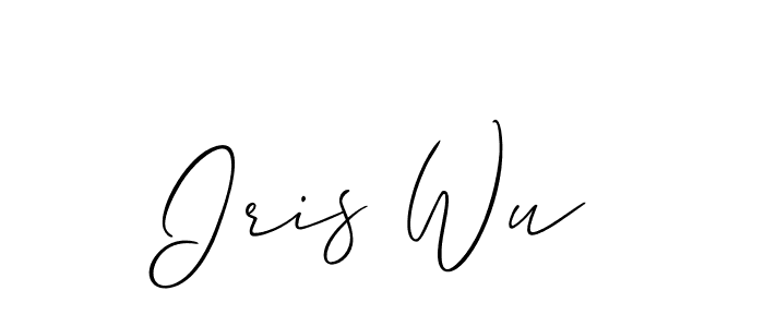 Similarly Allison_Script is the best handwritten signature design. Signature creator online .You can use it as an online autograph creator for name Iris Wu. Iris Wu signature style 2 images and pictures png