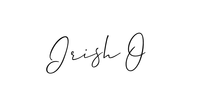 Irish O stylish signature style. Best Handwritten Sign (Allison_Script) for my name. Handwritten Signature Collection Ideas for my name Irish O. Irish O signature style 2 images and pictures png