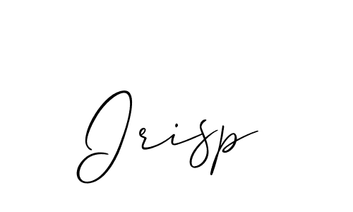 Create a beautiful signature design for name Irisp. With this signature (Allison_Script) fonts, you can make a handwritten signature for free. Irisp signature style 2 images and pictures png