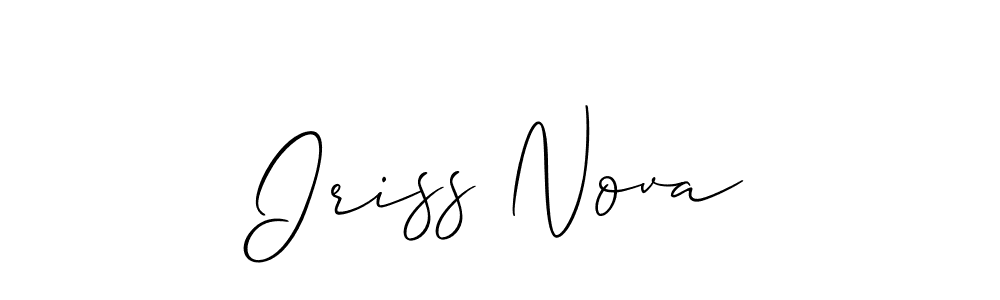 Also You can easily find your signature by using the search form. We will create Iriss Nova name handwritten signature images for you free of cost using Allison_Script sign style. Iriss Nova signature style 2 images and pictures png