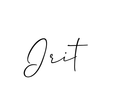 Make a beautiful signature design for name Irit. Use this online signature maker to create a handwritten signature for free. Irit signature style 2 images and pictures png