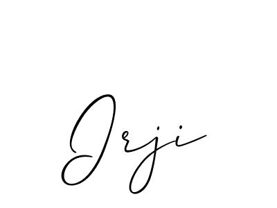 Also You can easily find your signature by using the search form. We will create Irji name handwritten signature images for you free of cost using Allison_Script sign style. Irji signature style 2 images and pictures png