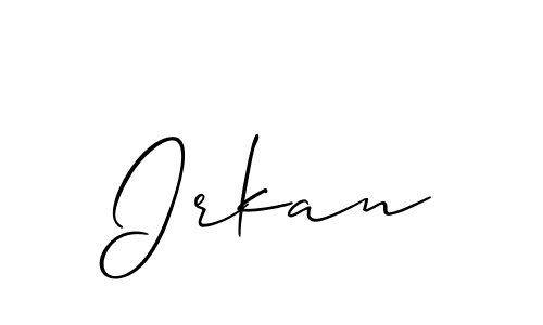 Also we have Irkan name is the best signature style. Create professional handwritten signature collection using Allison_Script autograph style. Irkan signature style 2 images and pictures png