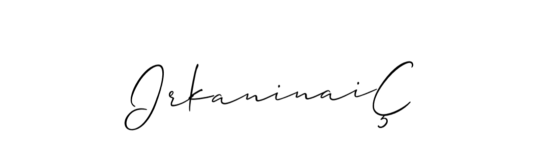 How to make IrkaninaiÇ name signature. Use Allison_Script style for creating short signs online. This is the latest handwritten sign. IrkaninaiÇ signature style 2 images and pictures png