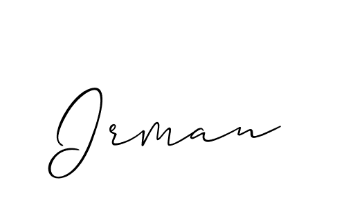 Allison_Script is a professional signature style that is perfect for those who want to add a touch of class to their signature. It is also a great choice for those who want to make their signature more unique. Get Irman name to fancy signature for free. Irman signature style 2 images and pictures png