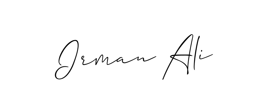 This is the best signature style for the Irman Ali name. Also you like these signature font (Allison_Script). Mix name signature. Irman Ali signature style 2 images and pictures png