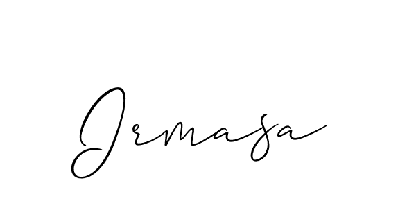 How to make Irmasa signature? Allison_Script is a professional autograph style. Create handwritten signature for Irmasa name. Irmasa signature style 2 images and pictures png