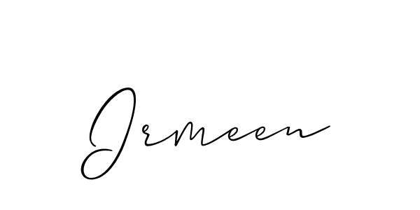 Also You can easily find your signature by using the search form. We will create Irmeen name handwritten signature images for you free of cost using Allison_Script sign style. Irmeen signature style 2 images and pictures png