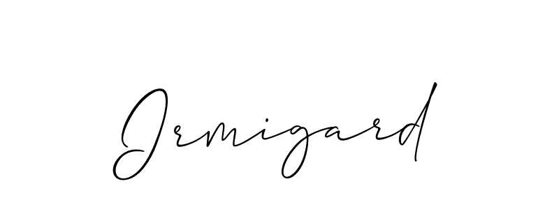 Also You can easily find your signature by using the search form. We will create Irmigard name handwritten signature images for you free of cost using Allison_Script sign style. Irmigard signature style 2 images and pictures png