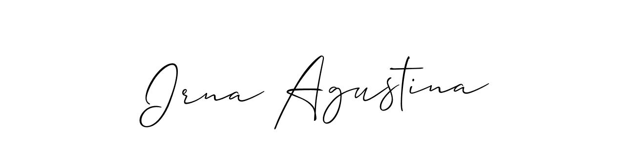 Here are the top 10 professional signature styles for the name Irna Agustina. These are the best autograph styles you can use for your name. Irna Agustina signature style 2 images and pictures png