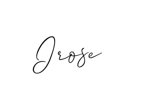 Best and Professional Signature Style for Irose. Allison_Script Best Signature Style Collection. Irose signature style 2 images and pictures png