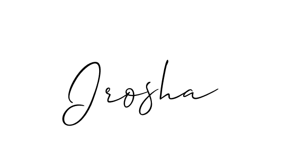 This is the best signature style for the Irosha name. Also you like these signature font (Allison_Script). Mix name signature. Irosha signature style 2 images and pictures png