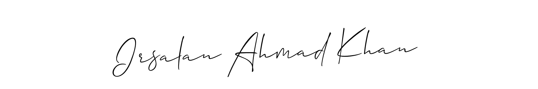 Best and Professional Signature Style for Irsalan Ahmad Khan. Allison_Script Best Signature Style Collection. Irsalan Ahmad Khan signature style 2 images and pictures png