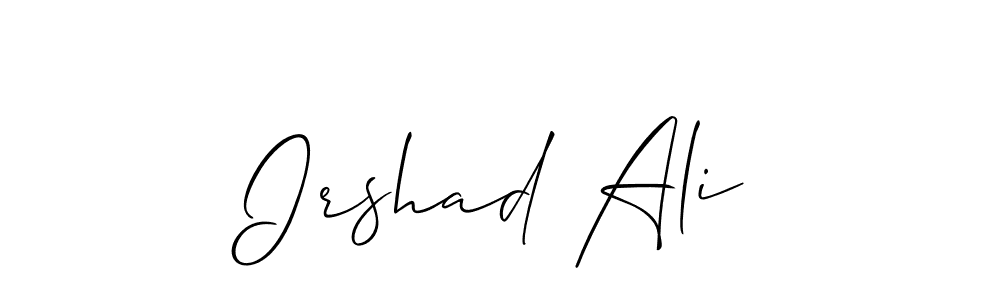 You should practise on your own different ways (Allison_Script) to write your name (Irshad Ali) in signature. don't let someone else do it for you. Irshad Ali signature style 2 images and pictures png