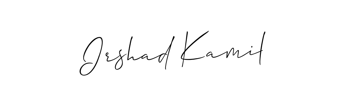 Design your own signature with our free online signature maker. With this signature software, you can create a handwritten (Allison_Script) signature for name Irshad Kamil. Irshad Kamil signature style 2 images and pictures png