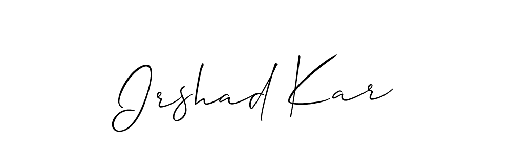 Best and Professional Signature Style for Irshad Kar. Allison_Script Best Signature Style Collection. Irshad Kar signature style 2 images and pictures png