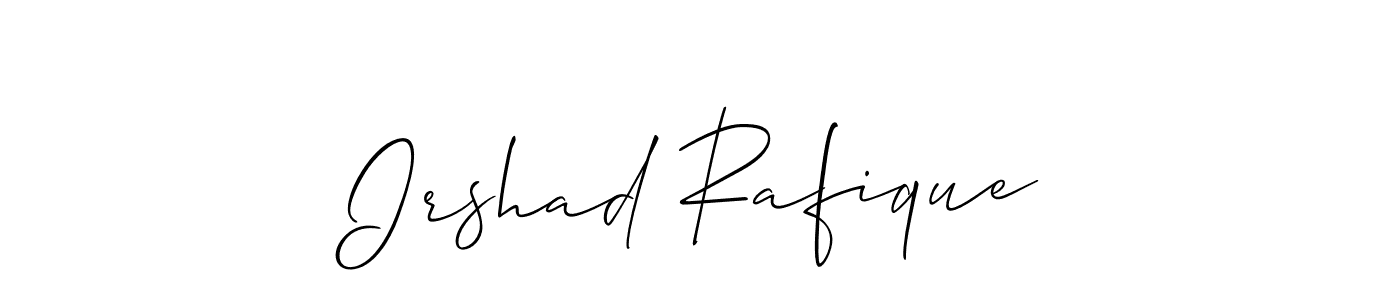 Make a beautiful signature design for name Irshad Rafique. Use this online signature maker to create a handwritten signature for free. Irshad Rafique signature style 2 images and pictures png