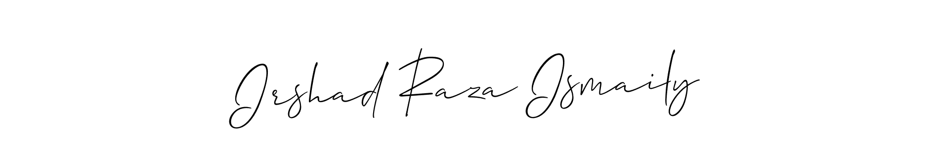 Make a beautiful signature design for name Irshad Raza Ismaily. Use this online signature maker to create a handwritten signature for free. Irshad Raza Ismaily signature style 2 images and pictures png