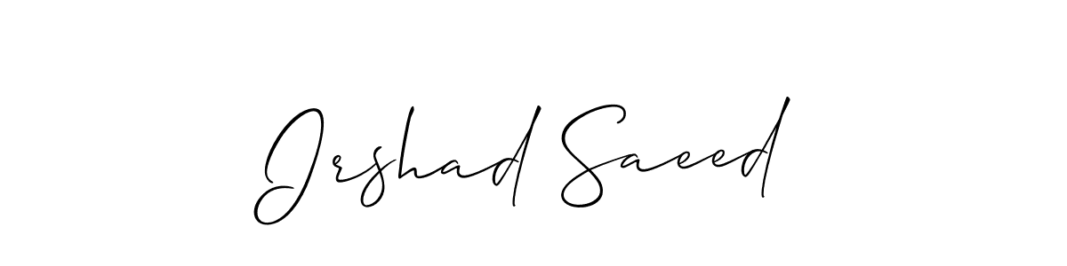 You can use this online signature creator to create a handwritten signature for the name Irshad Saeed. This is the best online autograph maker. Irshad Saeed signature style 2 images and pictures png