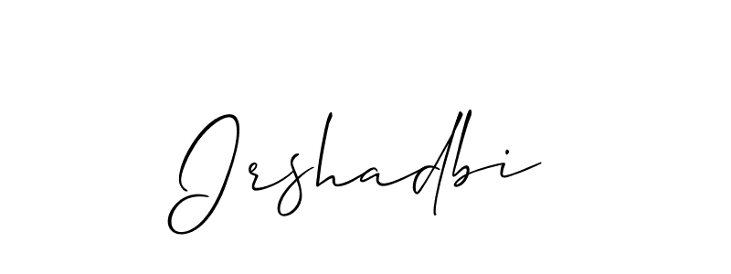 Once you've used our free online signature maker to create your best signature Allison_Script style, it's time to enjoy all of the benefits that Irshadbi name signing documents. Irshadbi signature style 2 images and pictures png