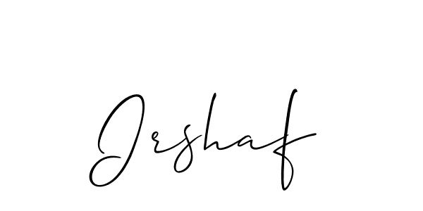 Make a beautiful signature design for name Irshaf. Use this online signature maker to create a handwritten signature for free. Irshaf signature style 2 images and pictures png