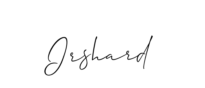 How to Draw Irshard signature style? Allison_Script is a latest design signature styles for name Irshard. Irshard signature style 2 images and pictures png