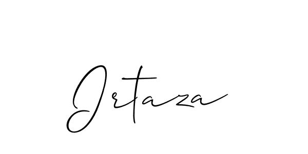 Similarly Allison_Script is the best handwritten signature design. Signature creator online .You can use it as an online autograph creator for name Irtaza. Irtaza signature style 2 images and pictures png